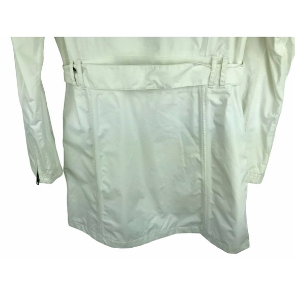 The North Face White Long Trench Coat Rain Jacket XS, Long, Detachable Hood - Picture 12 of 15